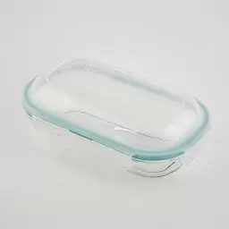 ظرف نگهدارنده شیشه ای بیضی رنگ سبز