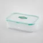 ظرف نگهدارنده مستطیل مدل 2 خانه رنگ ابی