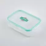 ظرف نگهدارنده مستطیل طرح 2 خانه رنگ ابی
