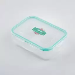 ظرف نگهدارنده مستطیل طرح 2 خانه رنگ ابی