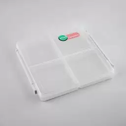 ظرف فریزری مدل چهارخانه رنگ سفید