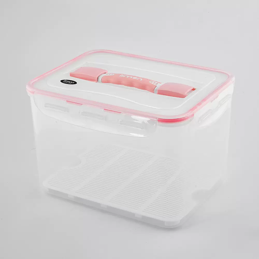 ظرف نگهدارنده طرح چهار قفل رنگ گلبهی