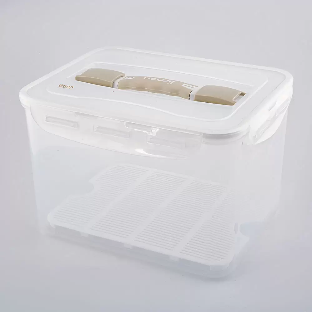 ظرف نگهدارنده مدل چهار قفل رنگ بژ