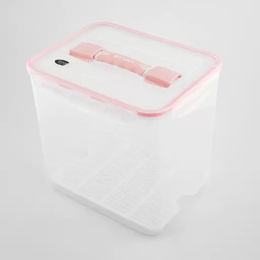 ظرف نگهدارنده مدل چهار قفل رنگ گلبهی