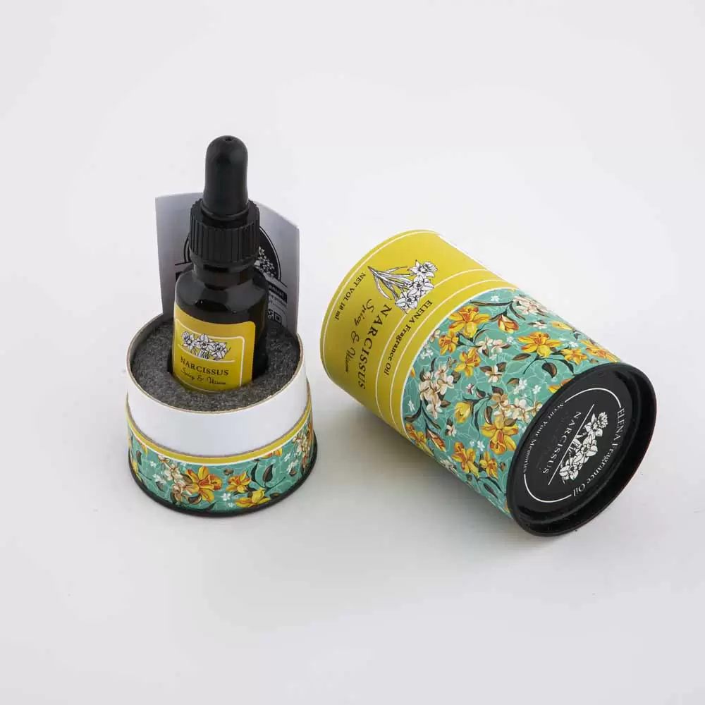 اسانس با بسته بندی بازشده طرح گل نرگس