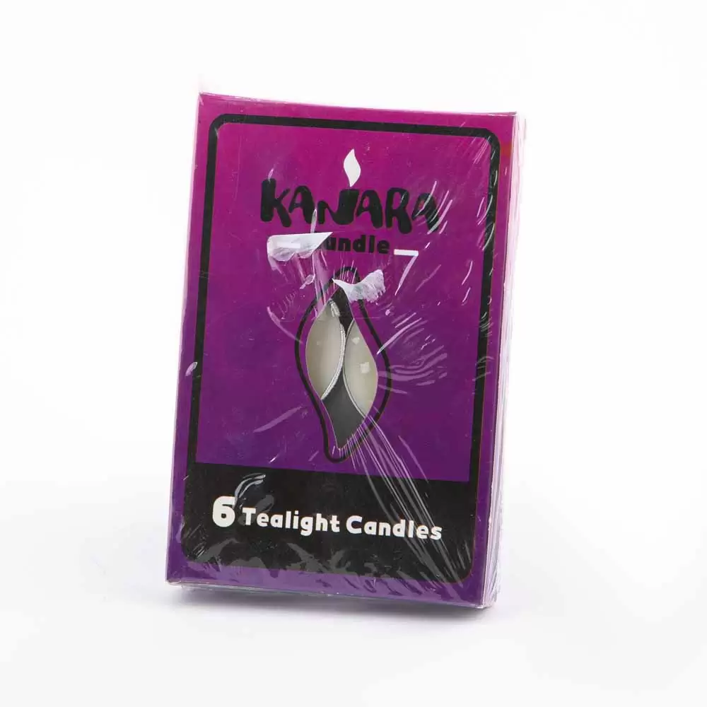 بسته شمع 6 عددی رنگ سفید