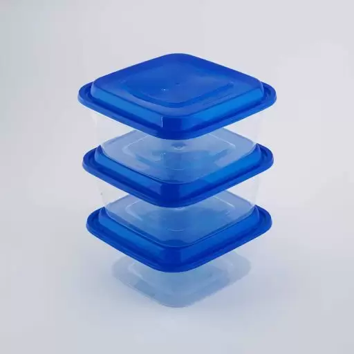 ظرف هات دلیوری پک 3 عددی مربعی