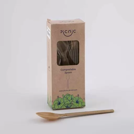 قاشق دیپلمات چوبی برند پیک نیک