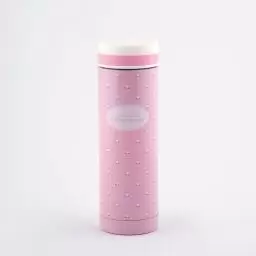 فلاسک مدل گلدار رنگ صورتی