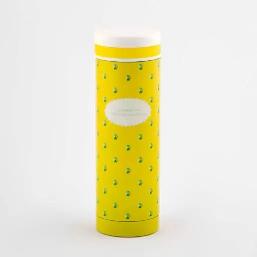 فلاسک طرح گلدار رنگ زرد