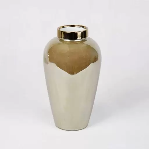 گلدان دور طلایی دودی ( نمای بالا)