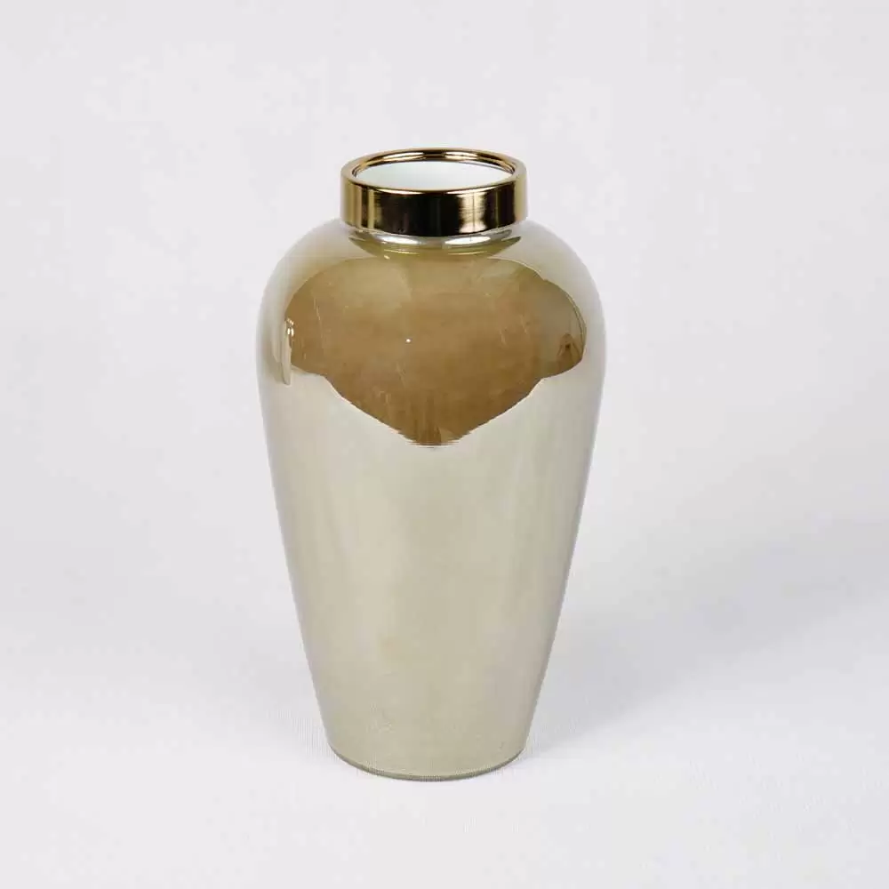 گلدان دور طلایی دودی ( نمای بالا)