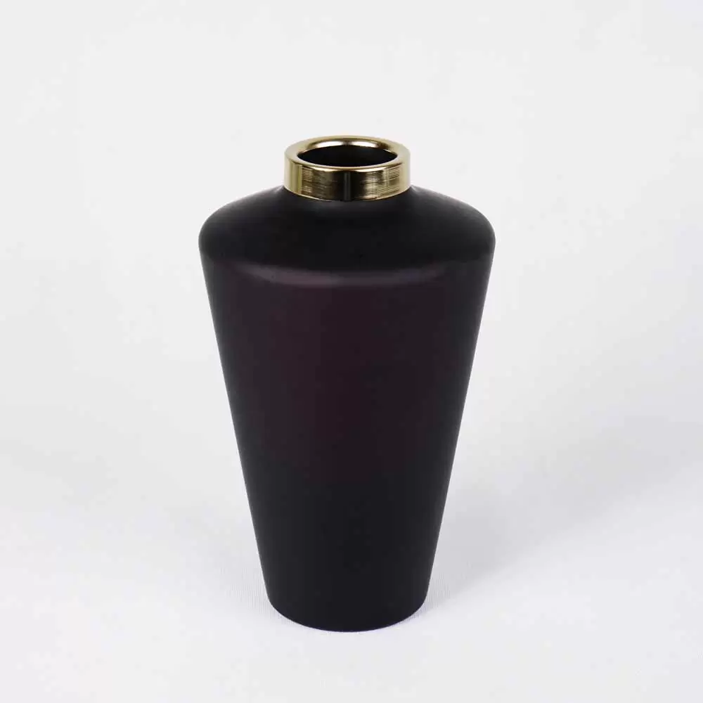 گلدان مشکی بزرگ ( نمای بالا)