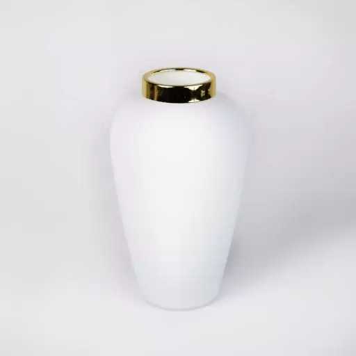 گلدان سفید بزرگ (نما بالا)