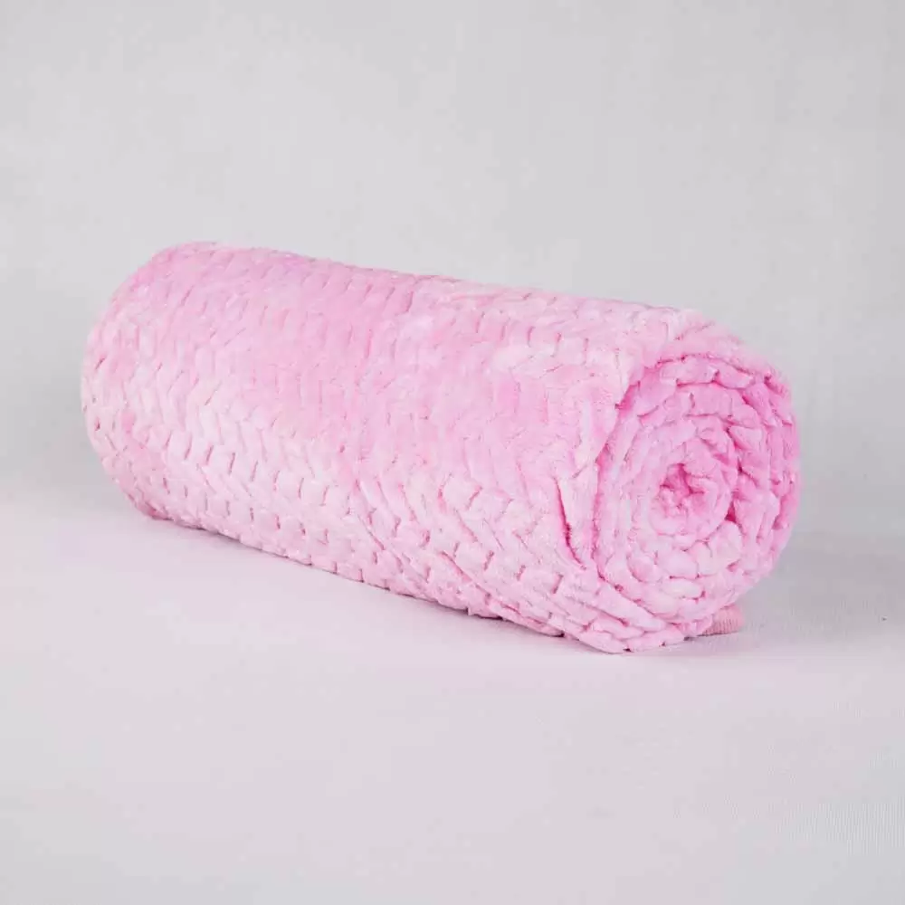 پتو مسافرتی رنگ صورتی روشن