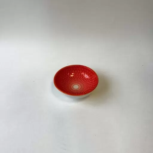 سس خوری کوچک گرد طرح سنتی رنگ قرمز