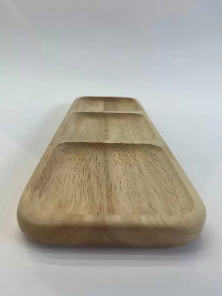 ظرف اردو چوبی بدون پایه سه تایی چسبیده