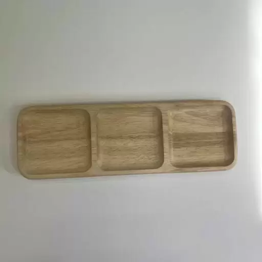 اردو خوری چوبی بدون پایه سه تایی چسبیده