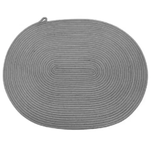 زیر بشقابی مدل بیضی رنگ طوسی برند کلیز مناسب همه جای