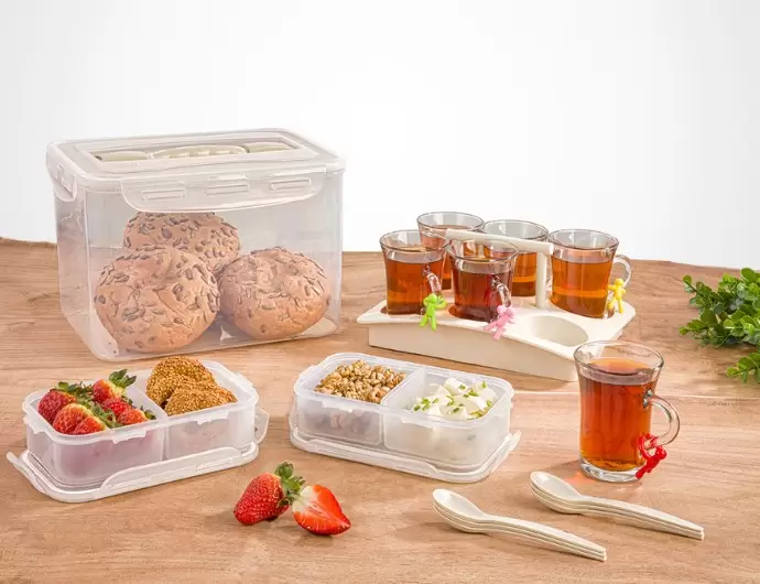 چای و صبحانه خوری مدل 6 نفره الوان - برند لیمون