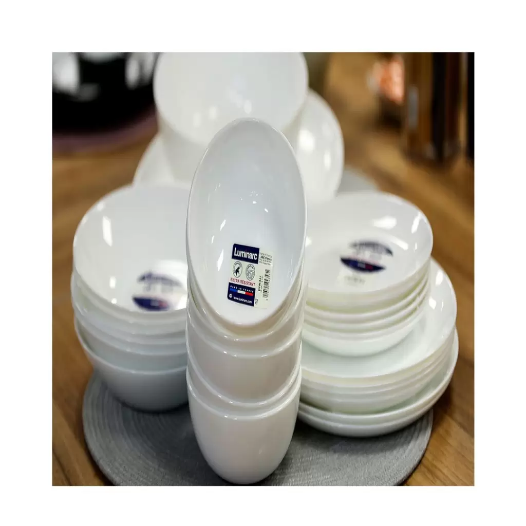 سرویس26 پارچه دیوالی فرانسه - لومینارک مدل رنگ سفید