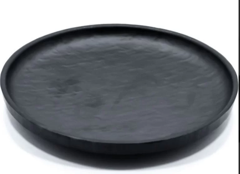 1کسری - پیش دستی ملامین مشکی 20 سانت