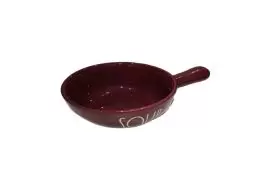سوپ خوری سرامیکی دسته دار زرشکی کد N75-201 - لموند