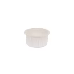 پیکنیک - کاسه و درب گیاهی بسته 6 عددی - 300CC رنگ سفید