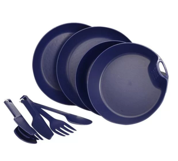 ست دو نفره 10 پارچه سرمه ای - لایف کمپ