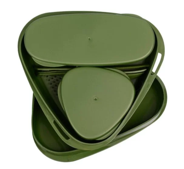 لایف-کمپ-لانچ-کیت-مثلثی-8تکه-زیتونی ساده