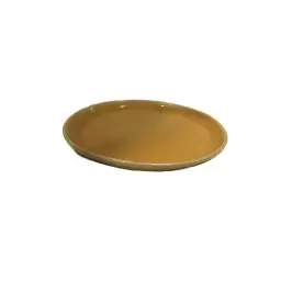 پیش دستی طرح سرامیکی خردلی کد S3-47 لموند مدل ساده سر صاف