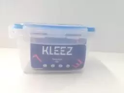 ظرف نگهدارنده شفاف آبی - کلیز - 550 سی‌سی درب قفل دار