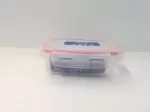 ظرف نگهدارنده شفاف قرمز - کلیز - 300CC قفل دار