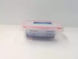 ظرف نگهدارنده شفاف قرمز - کلیز - 300CC قفل دار