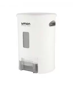 سطل برنج گرد 14 کیلویی سفید - لیمون