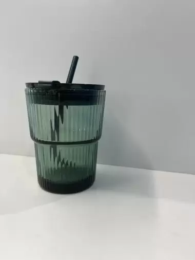 لیوان درب دار کد GLS2-6 - فورلایف جنس شیشه ای