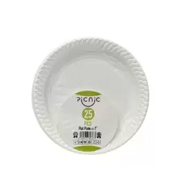 پیش دستی پلی‌پروپیلن(PP) سفید -پیکنیک