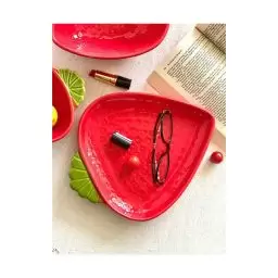 ظرف سرامیکی طرح توت فرنگی - تیریتی