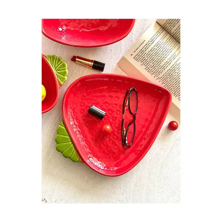 ظرف سرامیکی طرح توت فرنگی - تیریتی