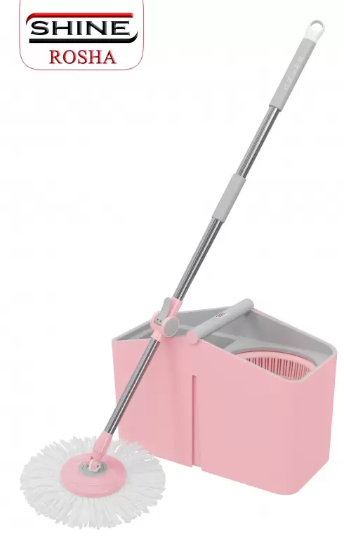 تی و زمین شوی چرخشی مدل روشا سبد پلاستیکی - شاین