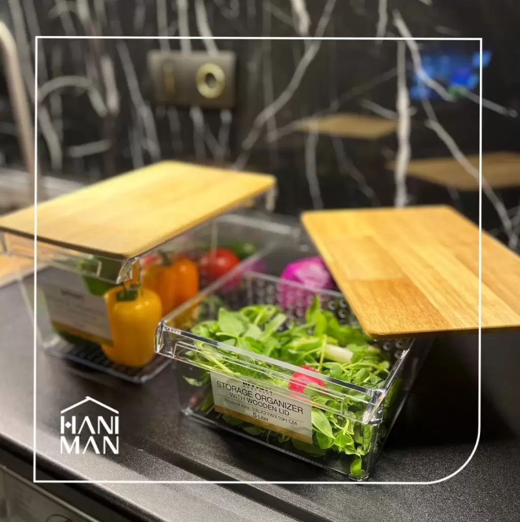 نظم دهنده درب چوبی یخچال 6 لیتری - لیمون