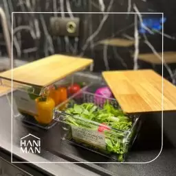 نظم دهنده درب چوبی یخچال 6 لیتری - لیمون