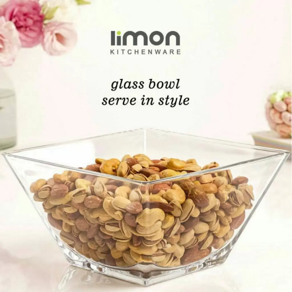 کاسه شیشه ای پذیرایی- لیمون