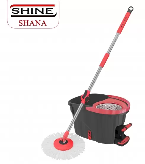 تی و زمین شوی چرخشی مدل شانا سبد استیل - شاین