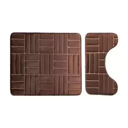 پادری مموری فوم طرح دار دو تیکه - تاپ مت