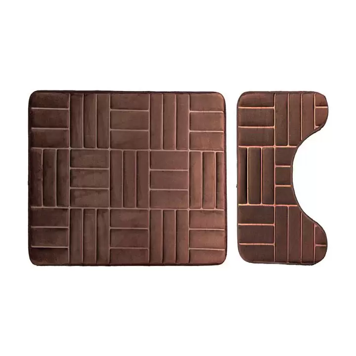 پادری مموری فوم طرح دار دو تیکه - تاپ مت