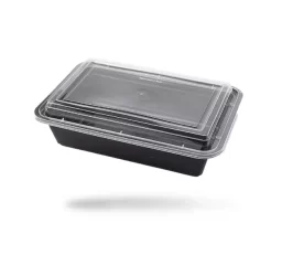 ظرف سوپرفرش بدنه مشکی درب شفاف - پیکنیک