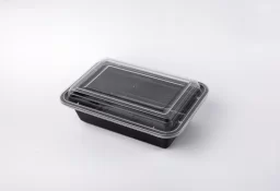 ظرف سوپرفرش بدنه مشکی درب شفاف - پیکنیک