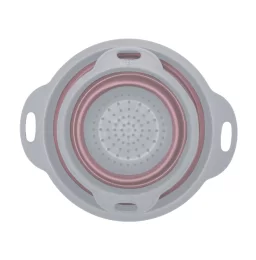 آبکش دو رنگ  کرپ - طوسی روشن - کلیز