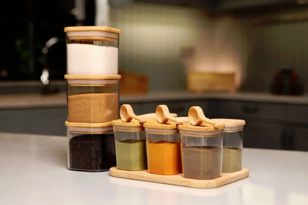 جا ادویه 280 سی سی درب چوبی - کلیز